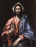 El Greco Christ as Saviour oil painting